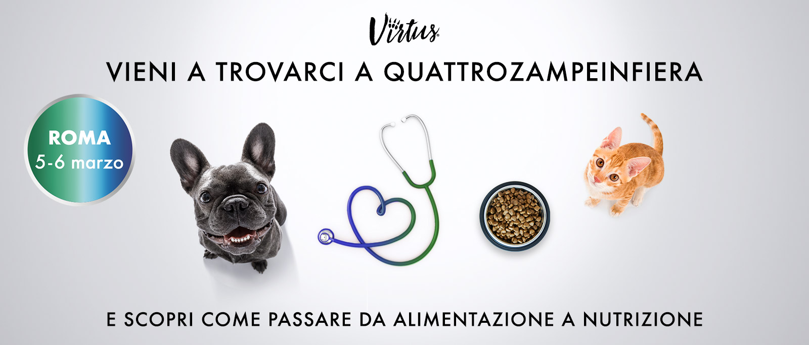 VIRTUS: partecipa a QUATTROZAMPEINFIERA!