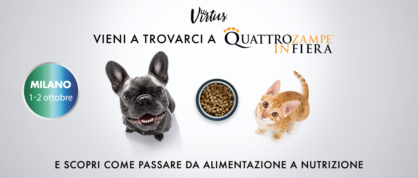 VIRTUS: partecipa a QUATTROZAMPEINFIERA!