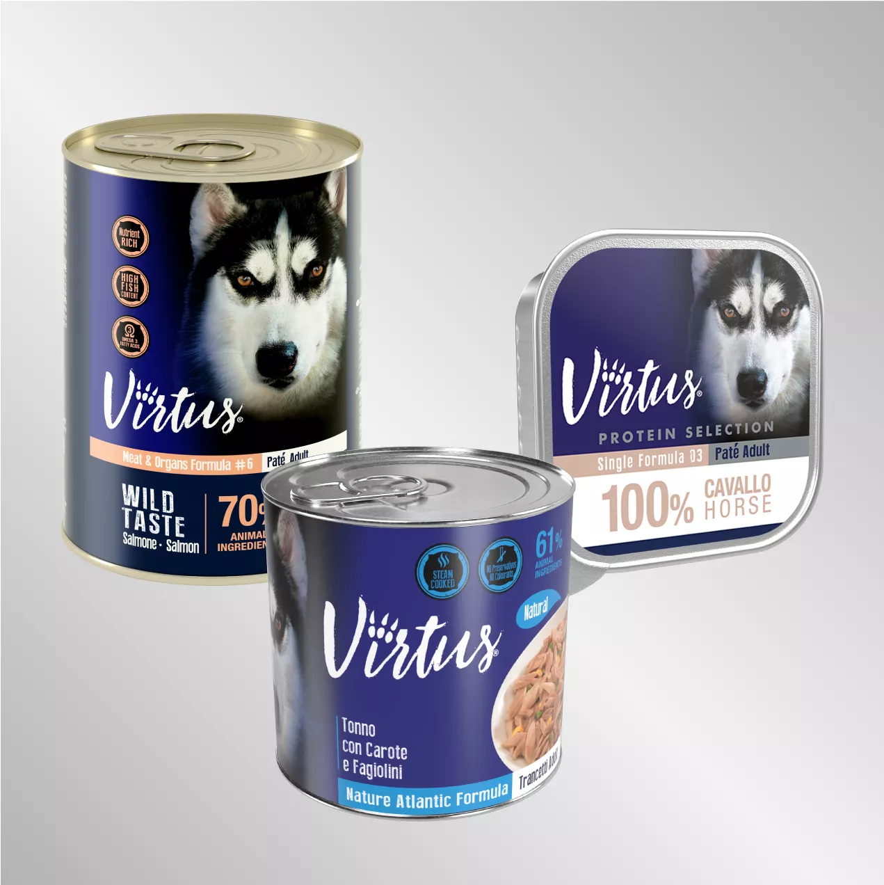 Linea Cane: Cibi secchi, umidi e snack ! - Virtus Pet